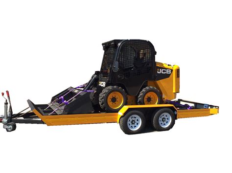 mini skid steer attachment trailer|trailers for bobcat skid steers.